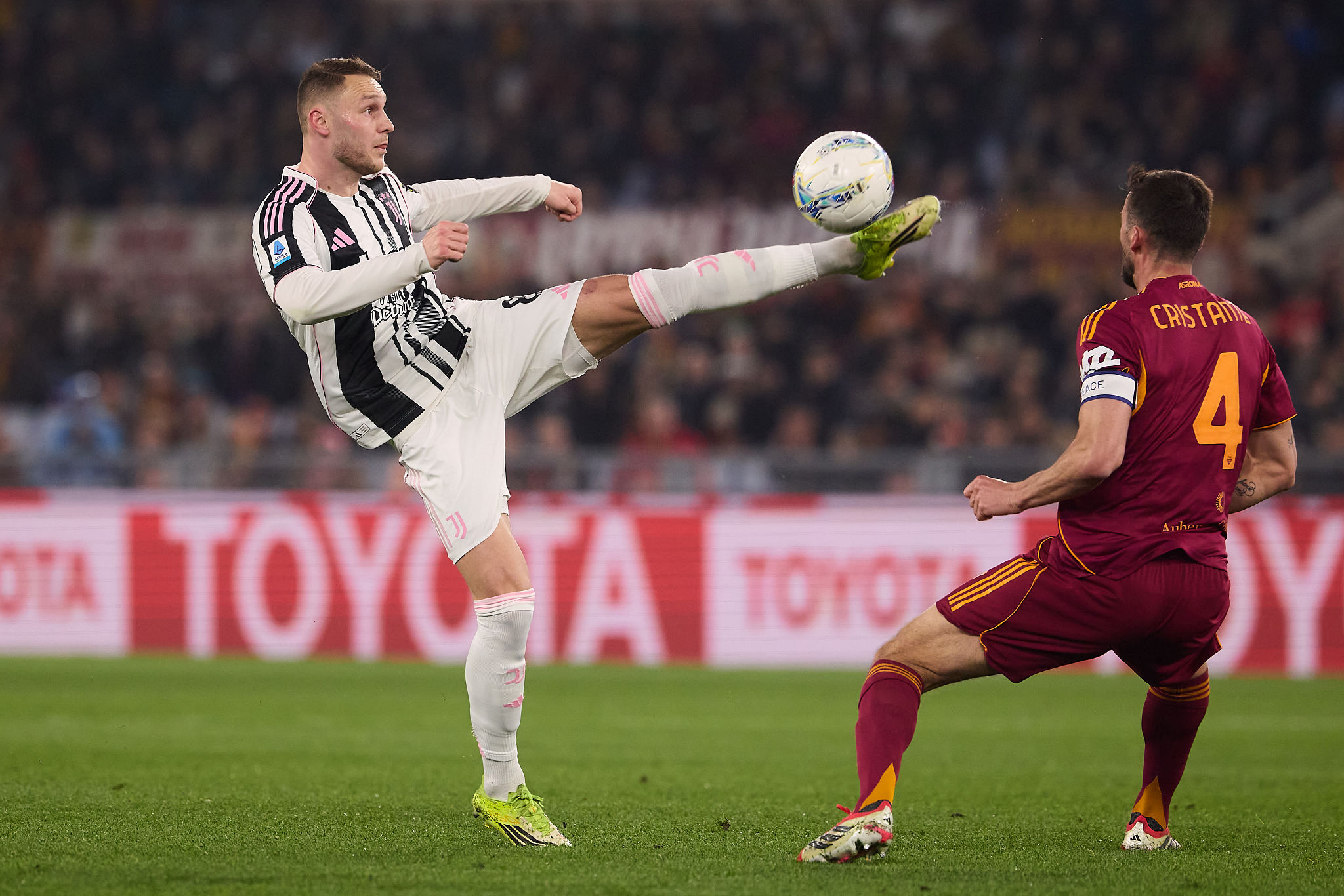 La Juventus gela la Roma, Gasperini: ‘Loro esultano, noi depressi?’